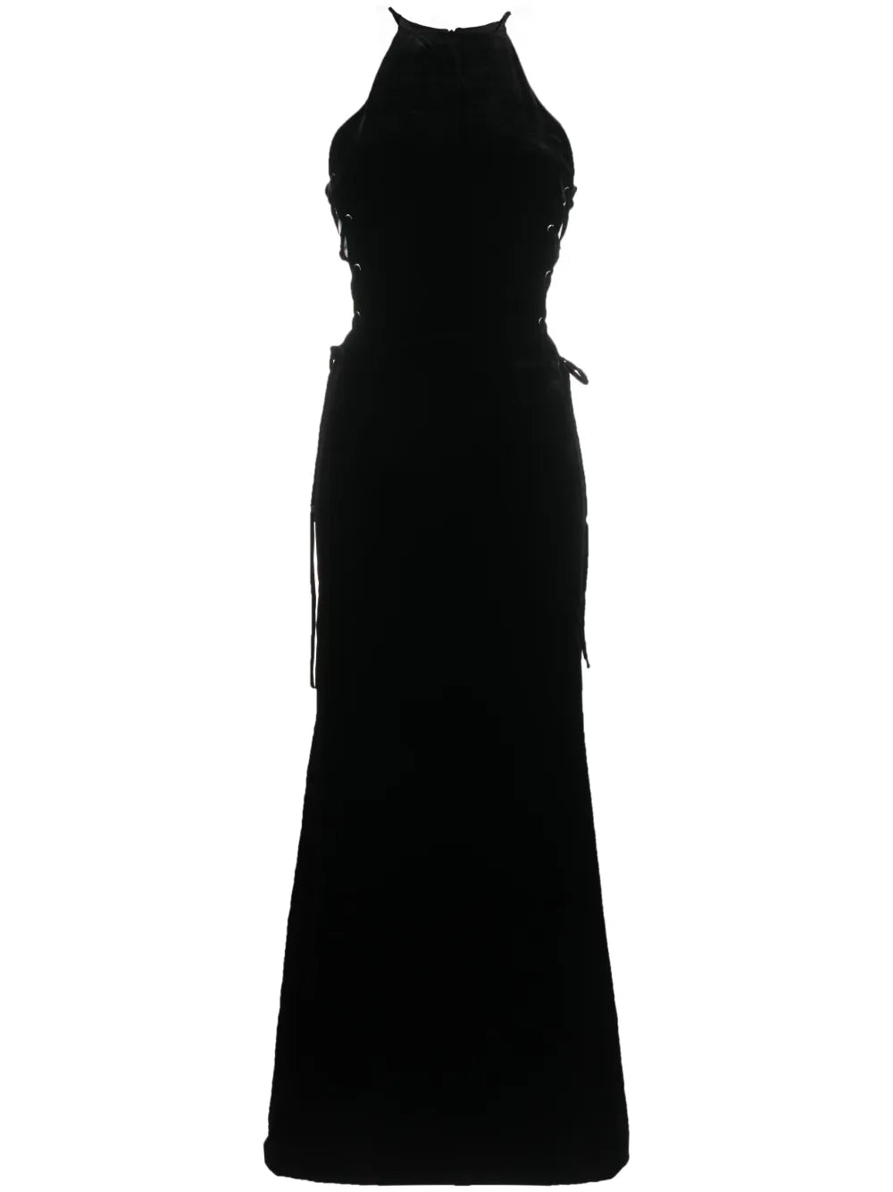 Lattice Lace-Up Gown