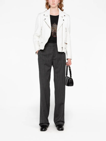 Pinstriped Tailored Trousers