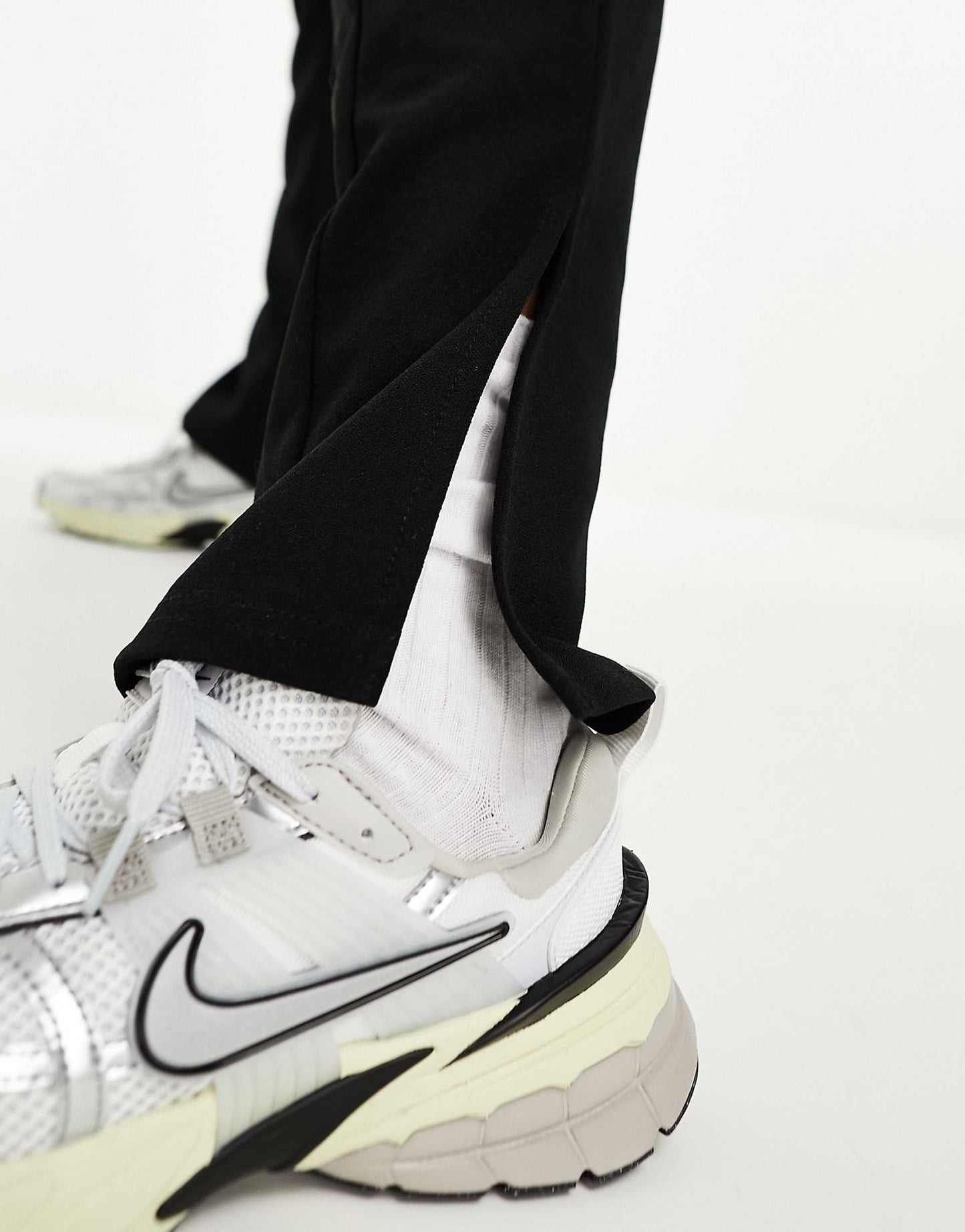 High Waisted Seam Detail Trousers