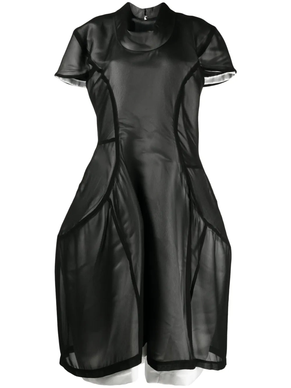 Asymmetric Panelled Midi Dress