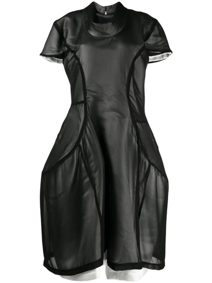 Asymmetric Panelled Midi Dress