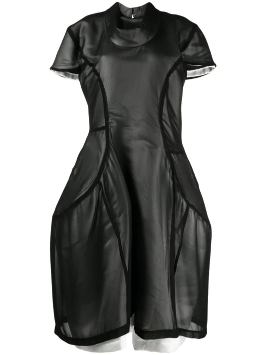 Asymmetric Panelled Midi Dress