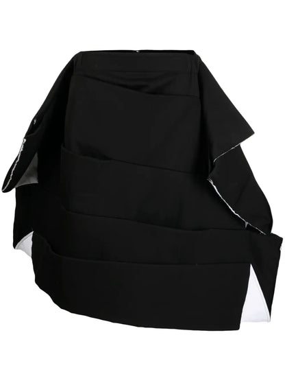 Voluminous Asymmetric Panelled Skirt
