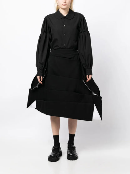 Voluminous Asymmetric Panelled Skirt