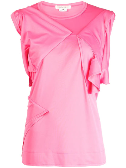 Asymmetric Folded-Detailing Tank Top
