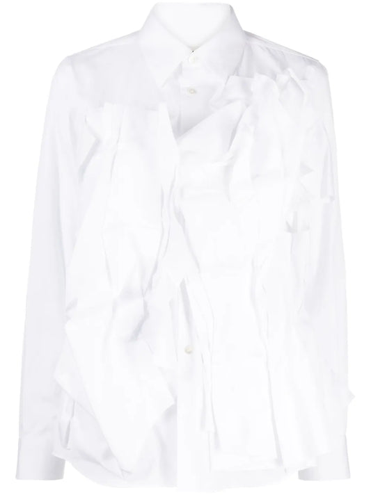 Appliqué-Detail Long-Sleeve Shirt