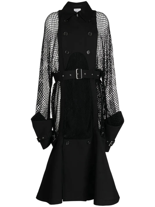 Double-Breasted Belted Coat