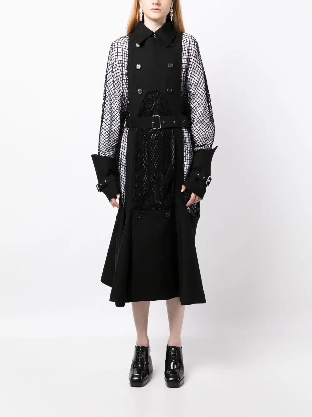 Double-Breasted Belted Coat