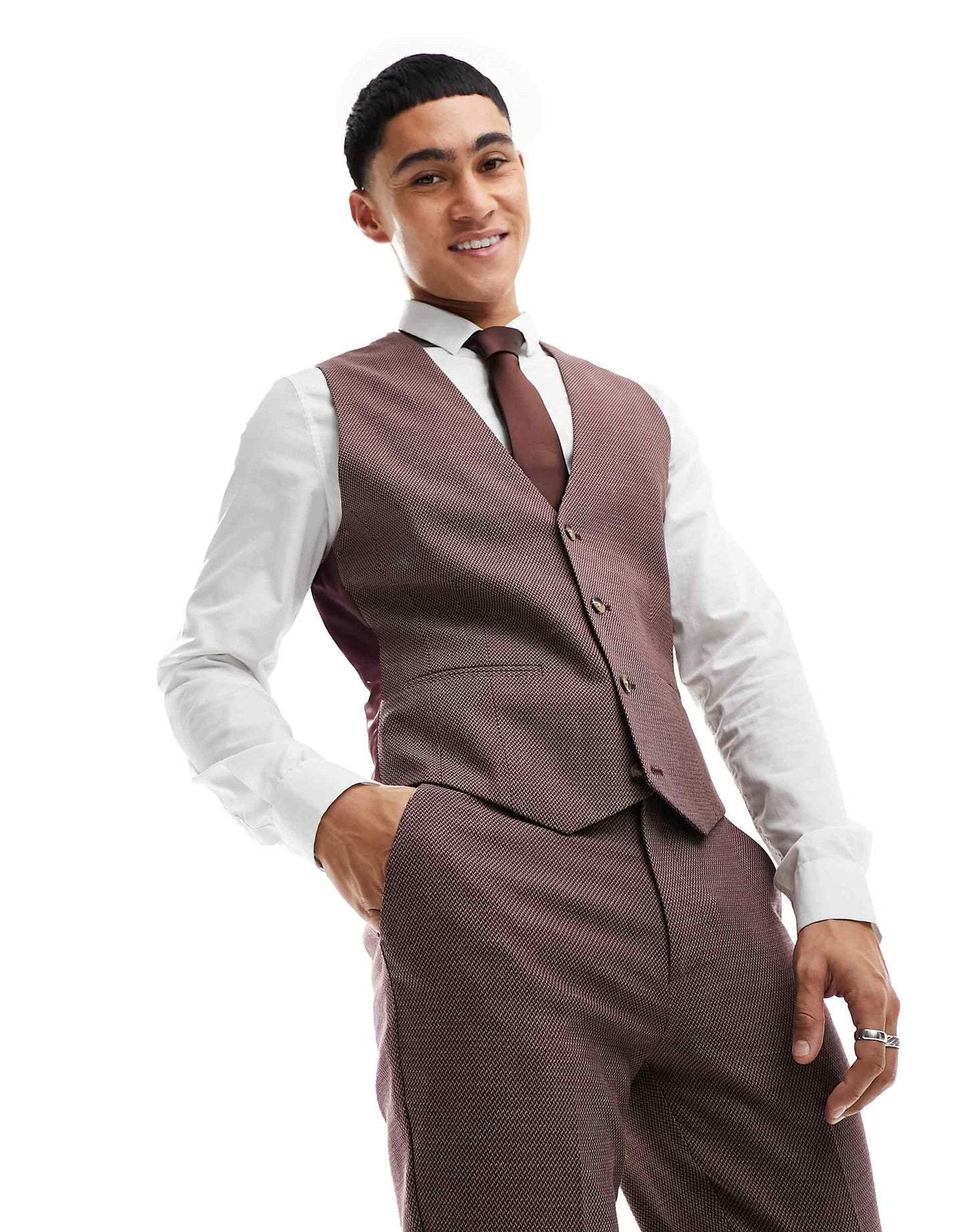 Wedding Skinny Suit Waistcoat