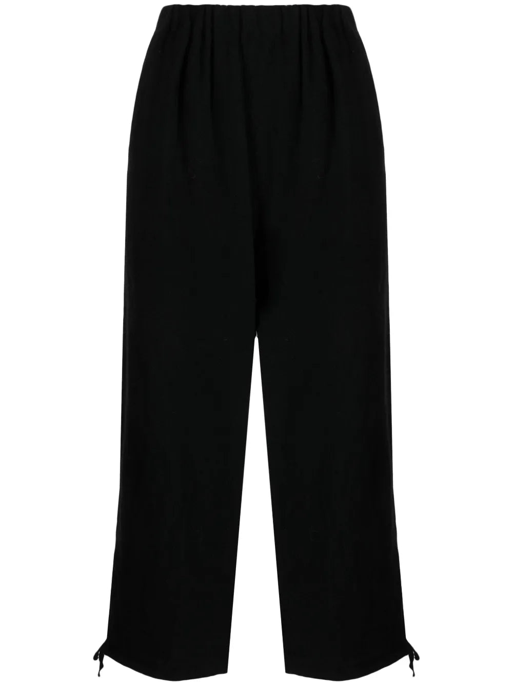 Elasticated-Waist Wool Trousers
