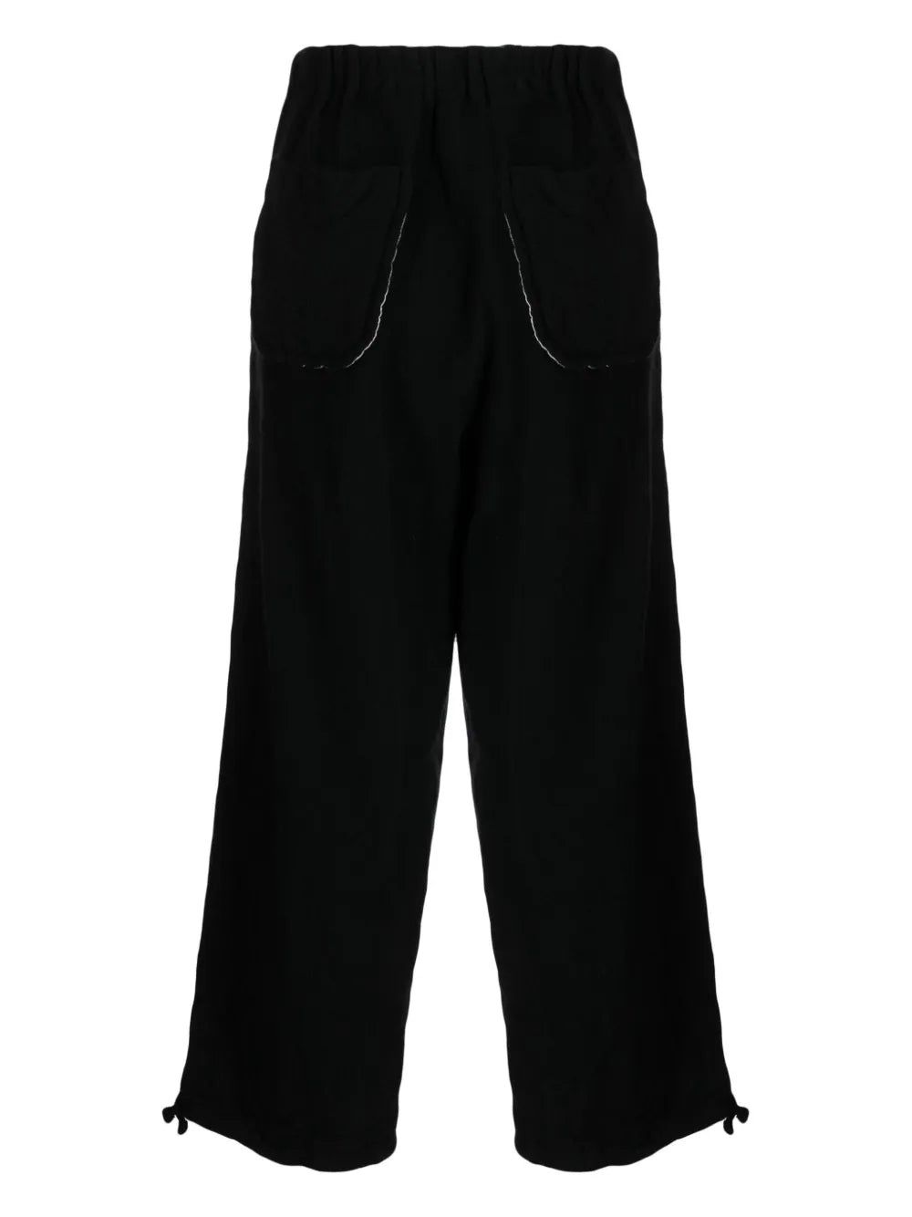 Elasticated-Waist Wool Trousers
