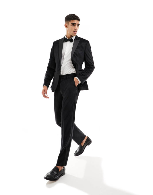 Skinny Tuxedo Suit Trouser
