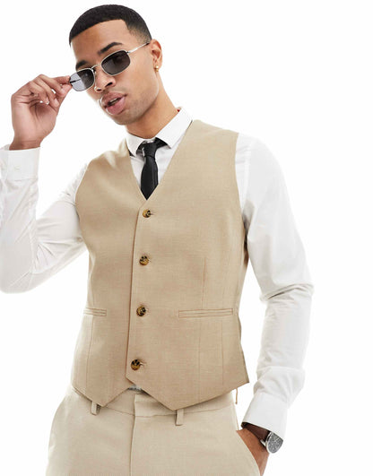 Wedding Skinny Suit Waistcoat