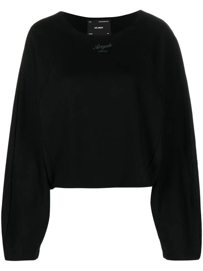 Halle Logo-Embroidered Sweatshirt