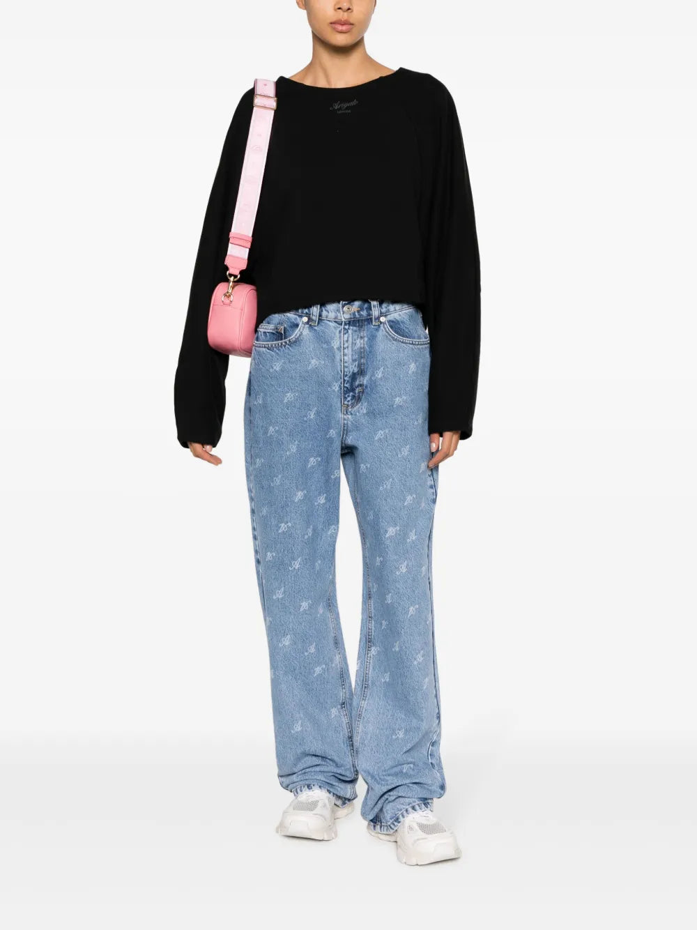 Halle Logo-Embroidered Sweatshirt
