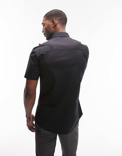 Short Sleeve Formal Slim Fit Shirt