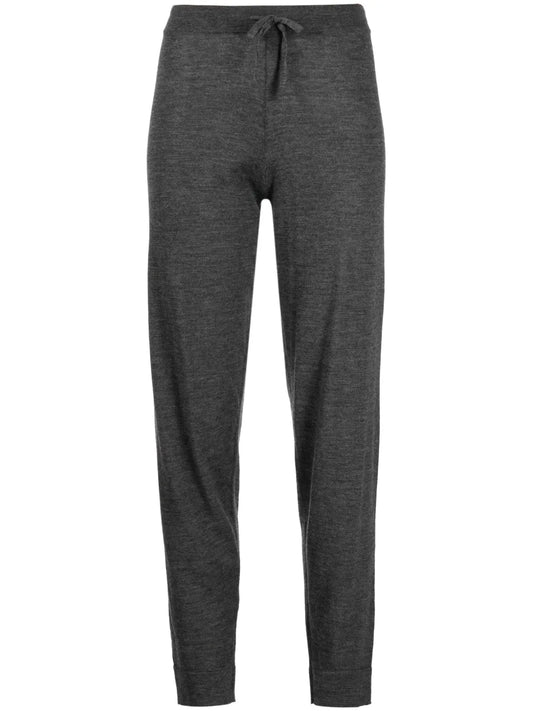 Fine-Knit Drawstring-Waist Trousers