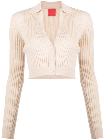 Callen V-Neck Cropped Cardigan