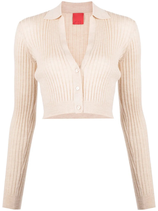 Callen V-Neck Cropped Cardigan