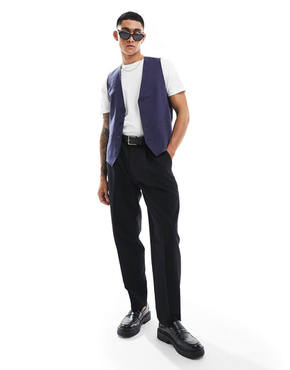 Linen Formal Suit Waistcoat