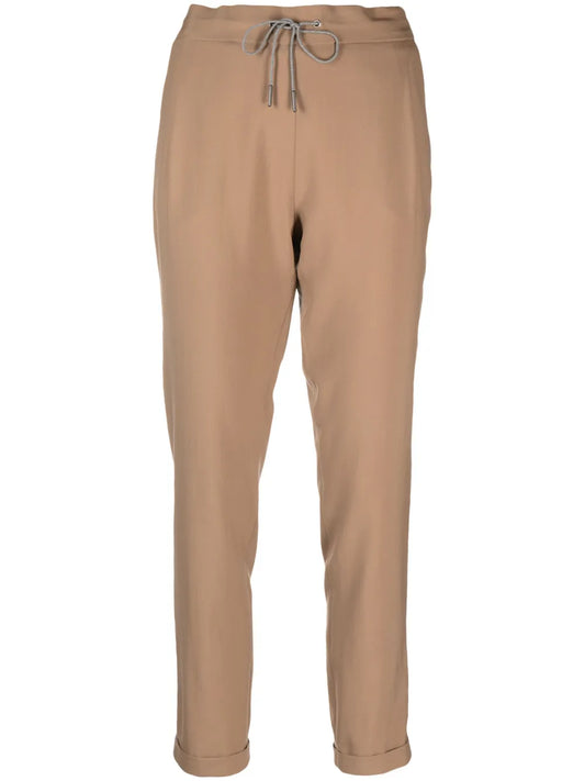 Drawstring-Waist Virgin-Wool Trousers