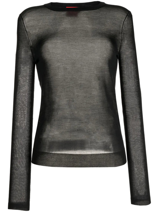Dora Crew-Neck Silk Jumper