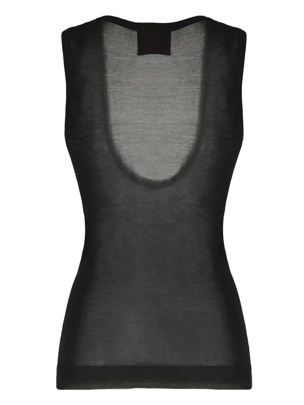 Semi-Sheer Silk Tank Top