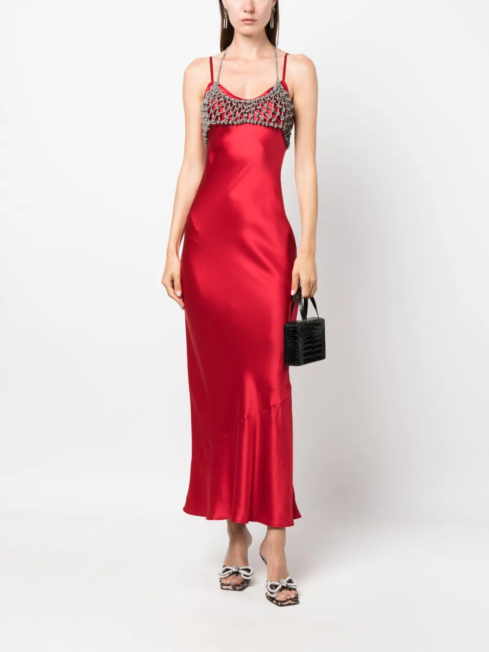 Nodi Crystal-Embellished Bra