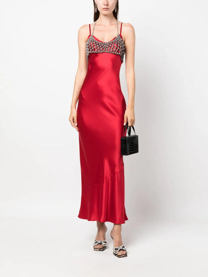 Nodi Crystal-Embellished Bra