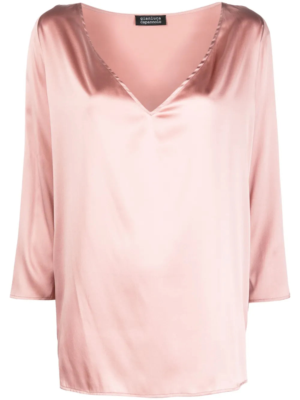 Nathalie V-Neck Silk Blouse