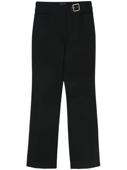 2000S Logo-Buckle Trousers