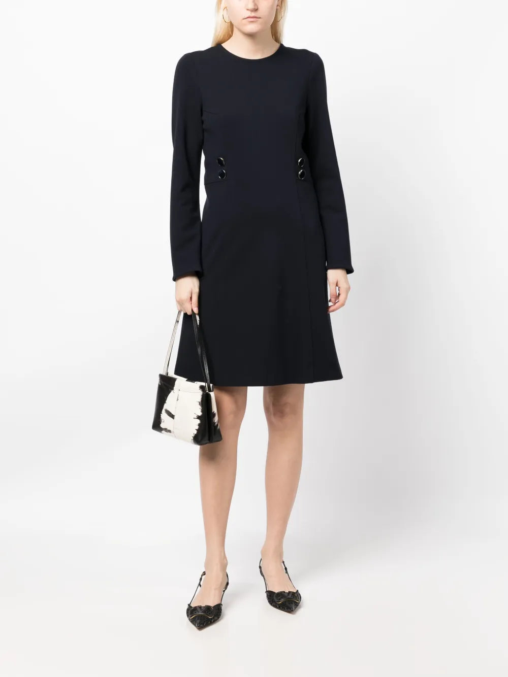 Rana Crew-Neck Midi Dress