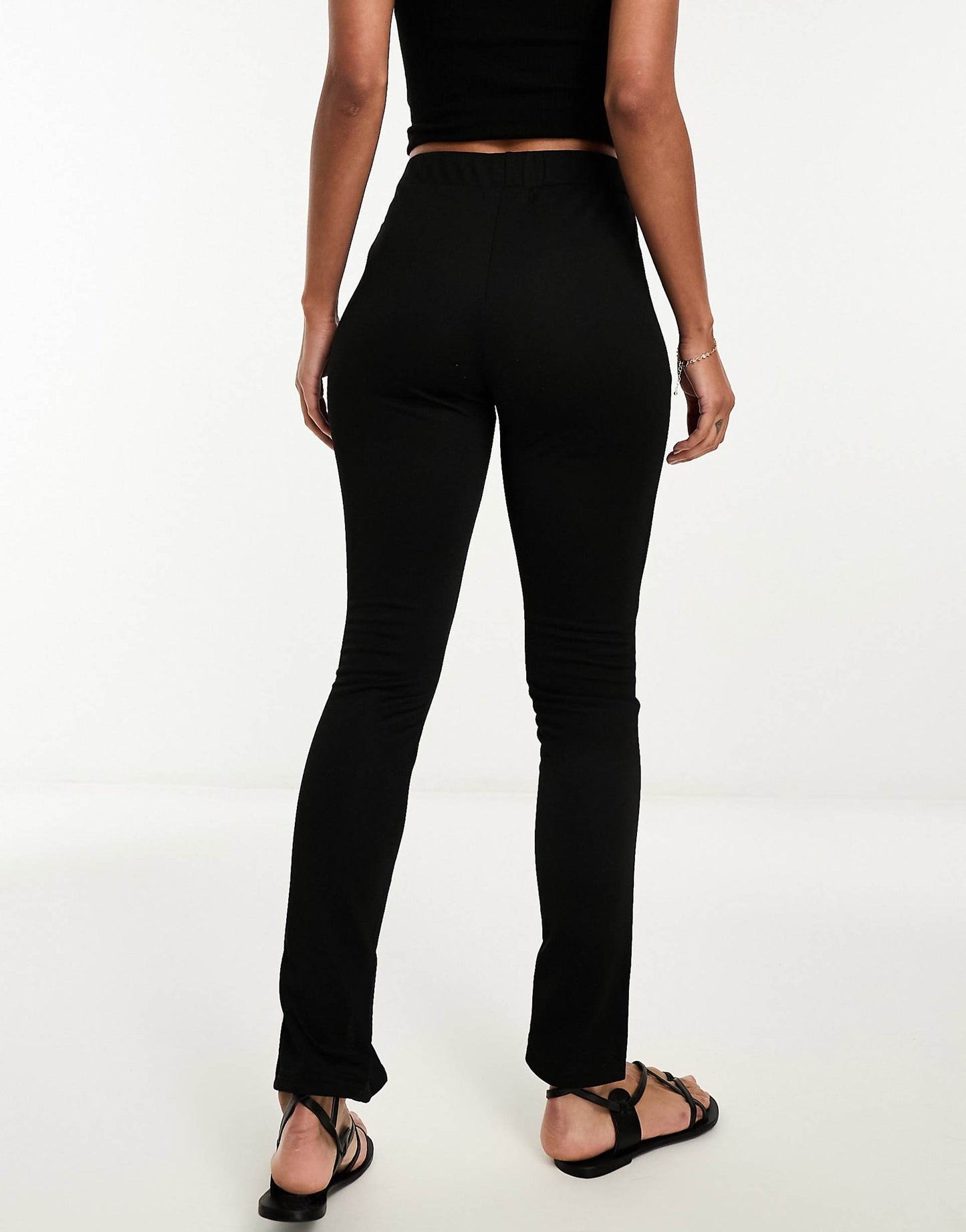 Straight Leg Trouser With Split Hem