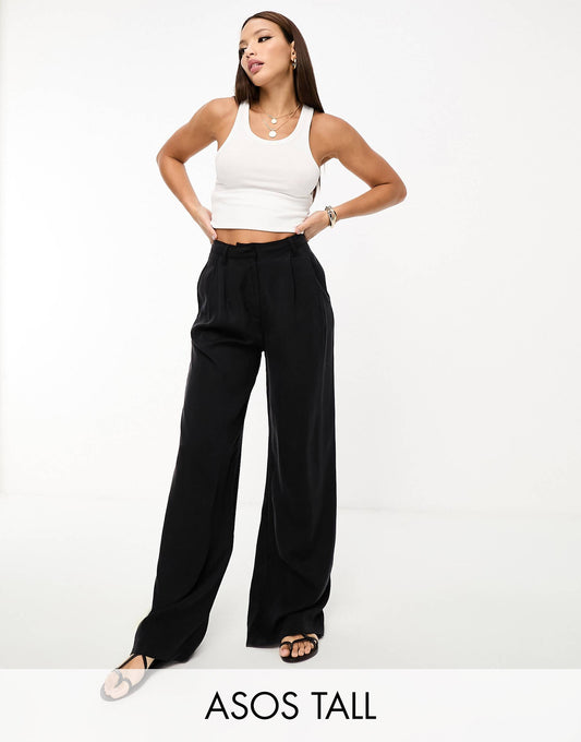 Tall Casual Wide Leg Trouser