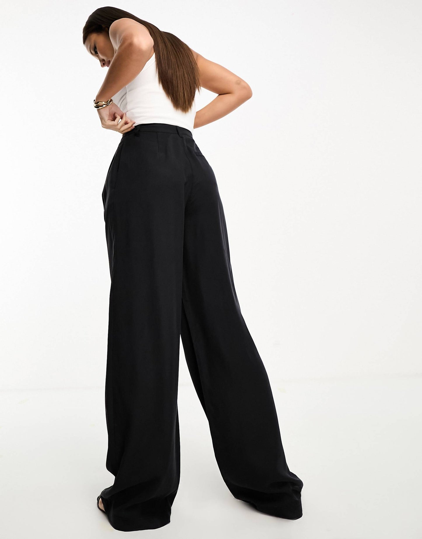 Tall Casual Wide Leg Trouser