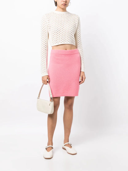 Ula Fine-Knit Miniskirt