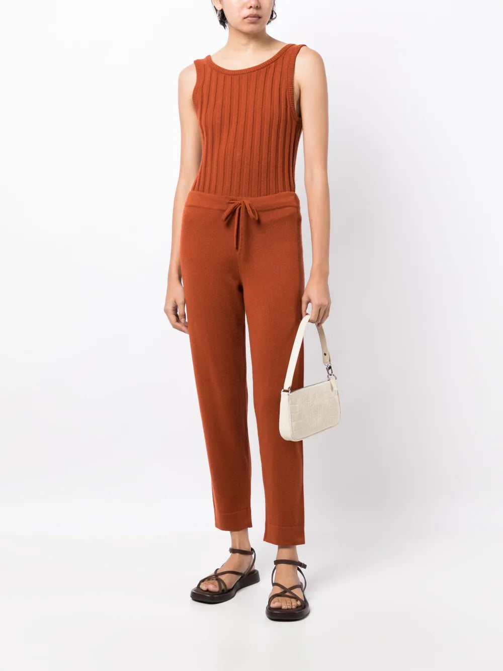 Sarah Fine-Knit Track Pants