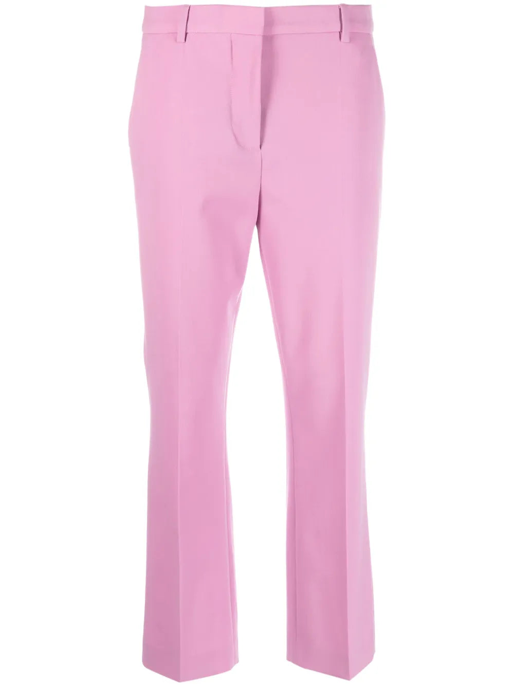 Virgin Wool-Blend Cropped Trousers