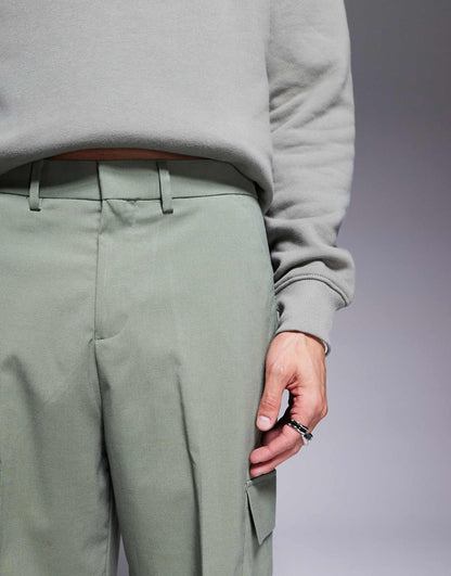 Wide Leg Smart Trousers