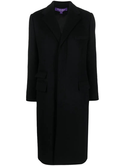 Beatrisa Single-Breasted Wool Blend Coat