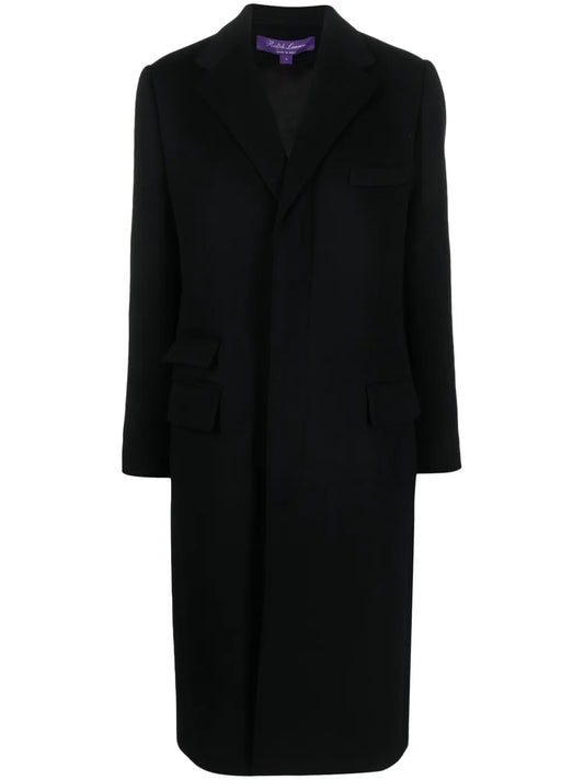 Beatrisa Single-Breasted Wool Blend Coat