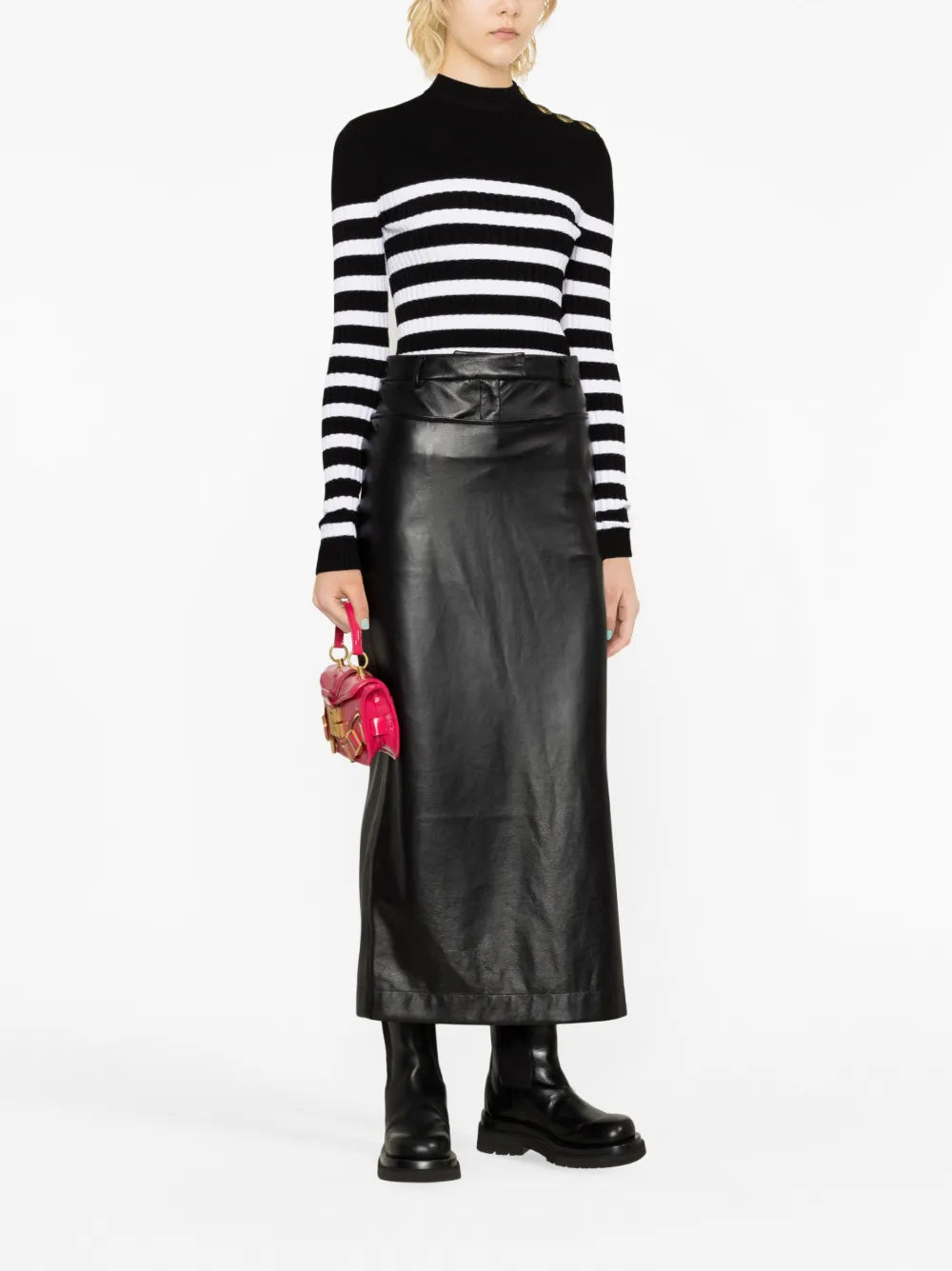 Striped Roll-Neck Jumper