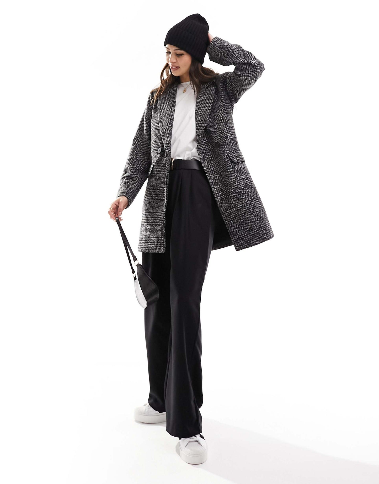 Double Breasted Wool Blazer Coat