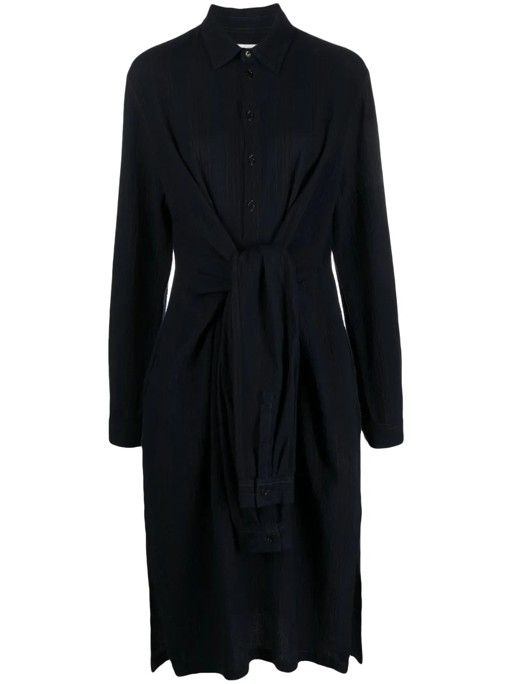 Spread-Collar Shirtdress
