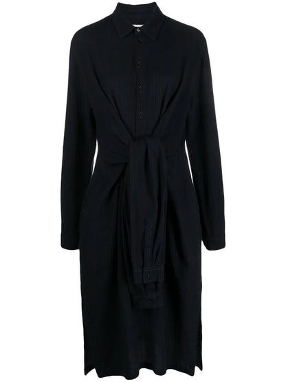 Spread-Collar Shirtdress