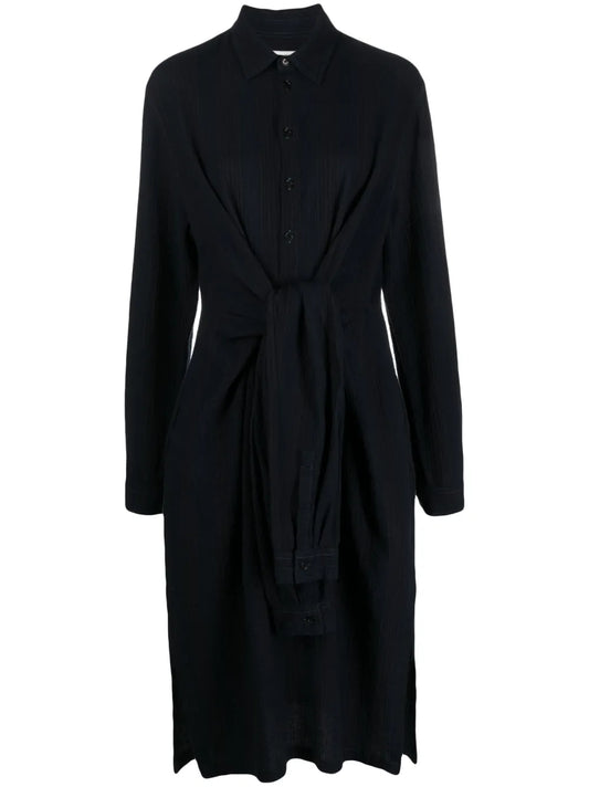 Spread-Collar Shirtdress