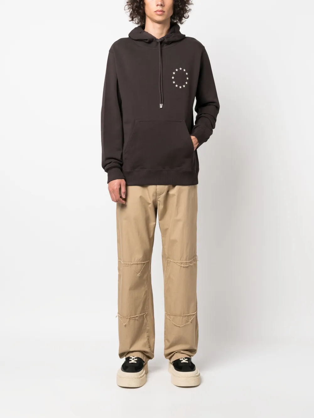 Klein Europa Stars-Embroidered Hoodie