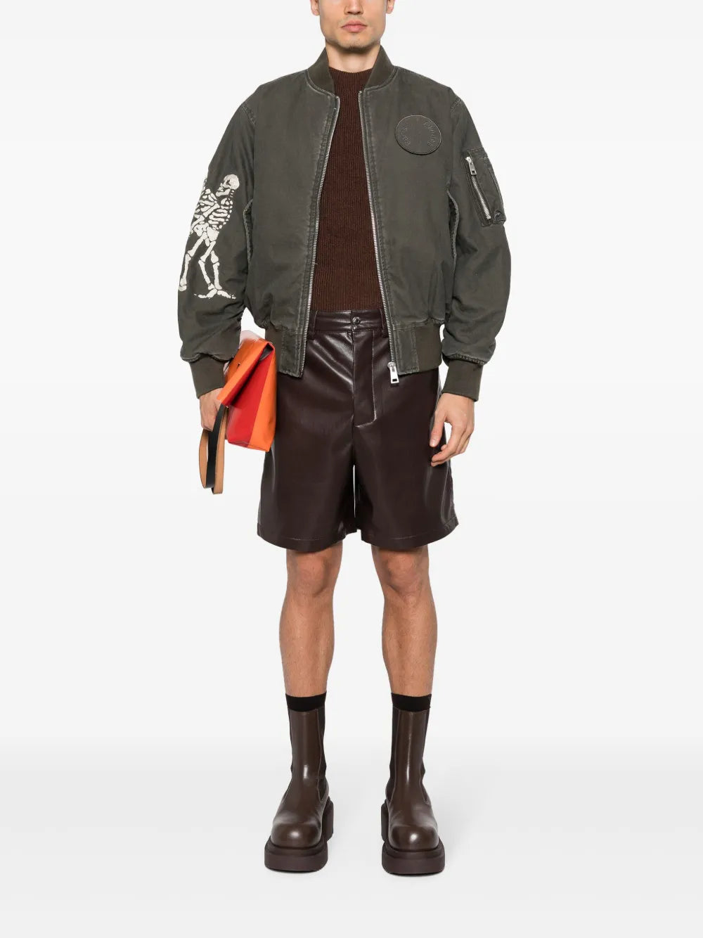 Horizon Skeletons Cotton Bomber Jacket