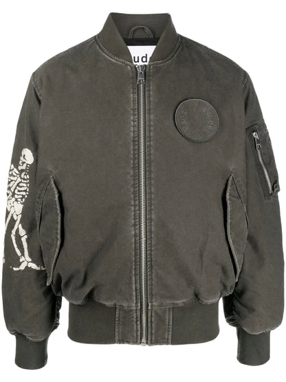 Horizon Skeletons Cotton Bomber Jacket