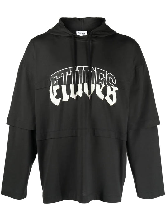 Pave Layered Organic Cotton Hoodie